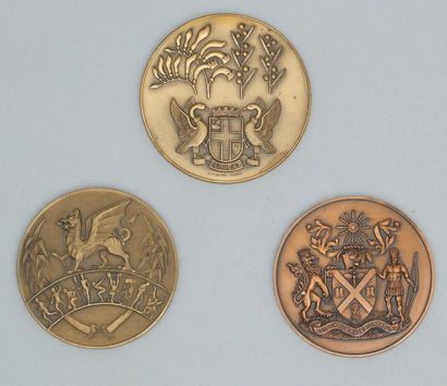null Médailles Commémoratives des Jeux du Commonwealth : - Jeux de Cardiff, pays...