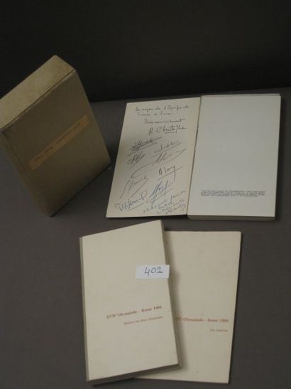 null [Livres] Rome 1960. XVIIème Olympiade 3 volumes in 12 cartonnés sous coffret...