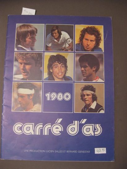 null [Programme] Programme du Tournoi Carré d'As, Août 1980. Prestigieux tournoi...