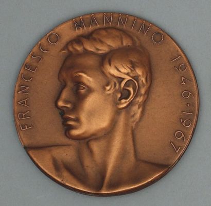 null 1968, Catania. Médaille des participants au 1er Trophée Epée d'argent Francesco...