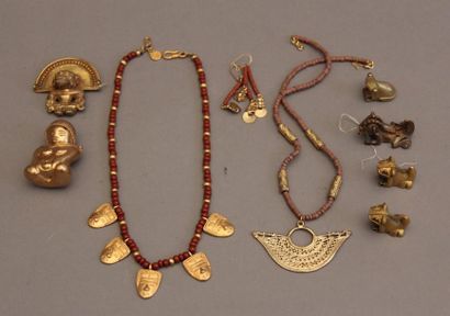 Lot de bijoux précolombiens modernes