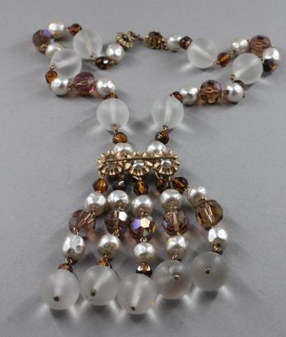 null Anonyme

Collier bayadère en perles de cristal, perles facetées marrons et perles...