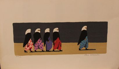 null LARS NOORMAN (1915-1979) Afrique du Nord Trois lithographies 40 x 67, 47x 56...