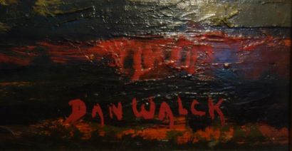 null Dan WALCK (1909-2002) Les gens du voyage Huile sur panneau signée en bas à droite,...