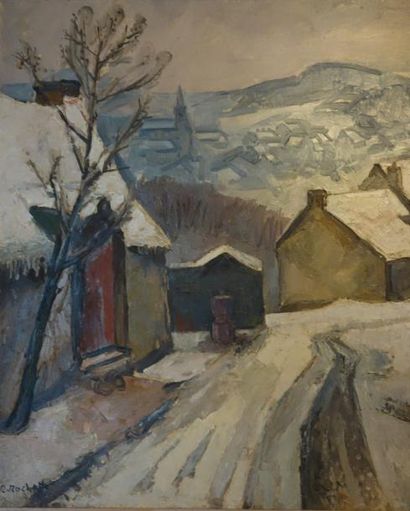 null Raymond ROCHETTE (1906-1993) Le Creusot disparu, la pompe de la rue des Bédouins...