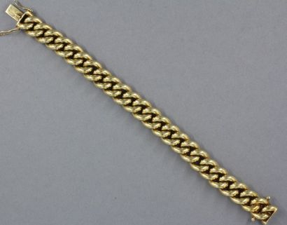 Bracelet à maillons en or jaune 18k, pds...