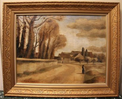 null Roland OUDOT (1897-1981)

"Entrée de village animé"

Huile sur toile signée...