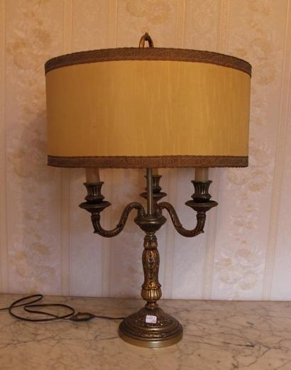 null Candélabres en bronze style Louis XVI monté en lampe