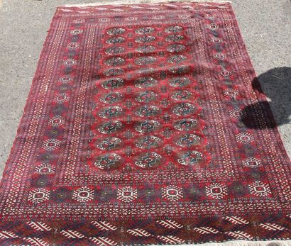 null Tapis fond rouge Boukhara