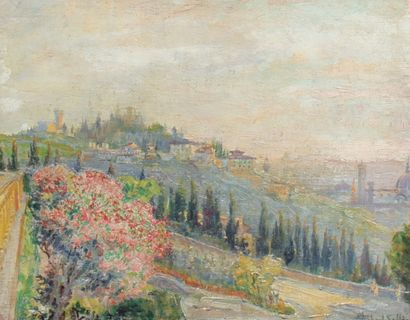 Robert SALLES (1871-1929) Paysage de Florence...