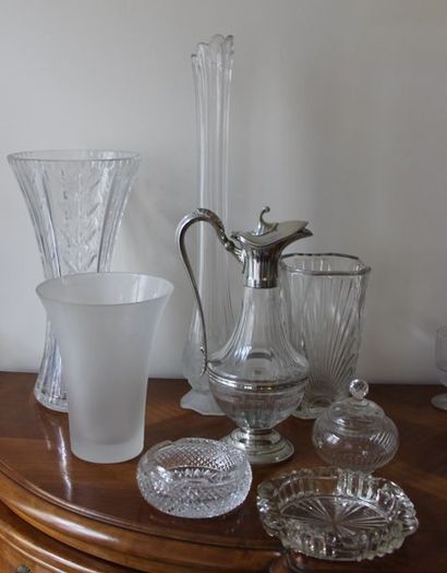 null Lot de vases en verre et cendriers