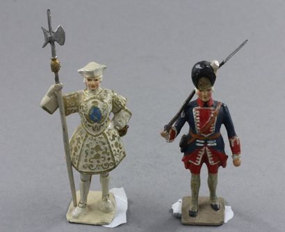 null Gustave VERTUNNI : 2 figurines : Garde Ecossais de la Maison du Roi – Garde...