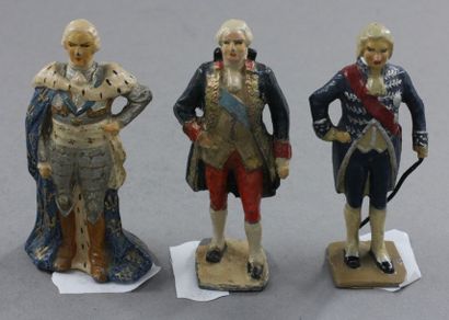 null Gustave VERTUNNI : 3 figurines : Suffren – Talleyrand – Louis XV.