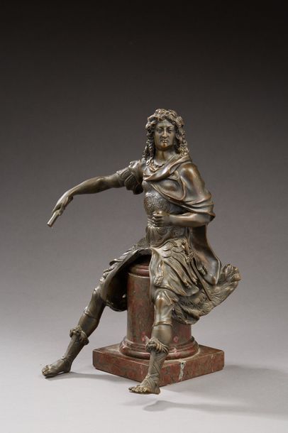 null D’après GIRARDON ? : « Louis XIV ». Epreuve en bronze à patine brune. (Manque...