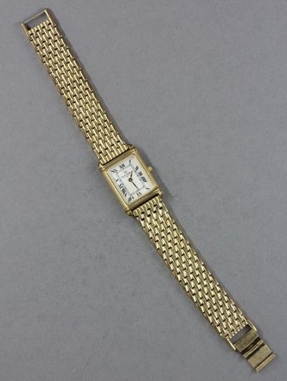 null *Michel HERBELIN Bracelet-montre de dame en métal doré