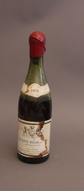 *1 bouteille Vosne Romanée 1971, Jean Gros...