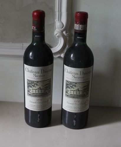 2 bouteilles Château Dauzac 1970