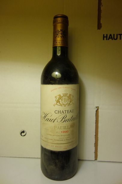 null 11 bouteilles château HAUT BATAILLEY 1990 (es&et)
