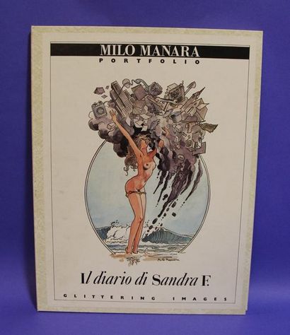 null MANARA - Portfolio "il diario di Sandra F." - 1985 - Ed. Glittering Images -...