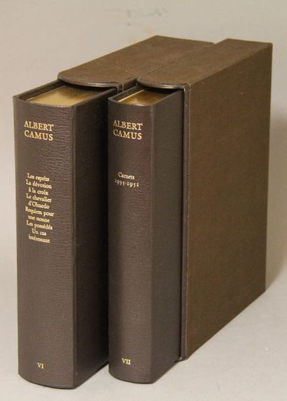 null Albert CAMUS Oeuvre complète Volumes sous emboitage, édition André Sauret tome...
