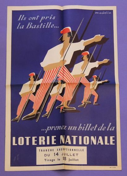 null Lot de 16 affiches:
- La loterie nationale, modifie son tableau de lot à partir...