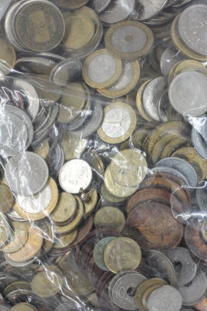 null Lot de pièces de monnaies françaises divers