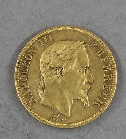 null *Napoléon III empereur Une pièce de 100 FF en or, 1862, Paris Av: Tête laurée...
