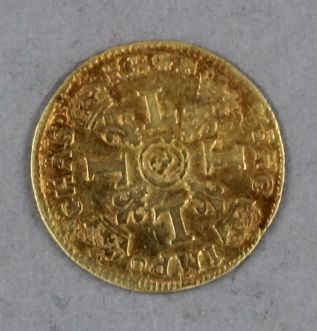 Louis XIV 1/2 louis d'or aux quatre L, 1695,...