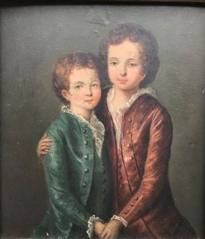 null Ecole française du XVIIIème siècle
Portrait de deux garçons
Huile sur panneau...