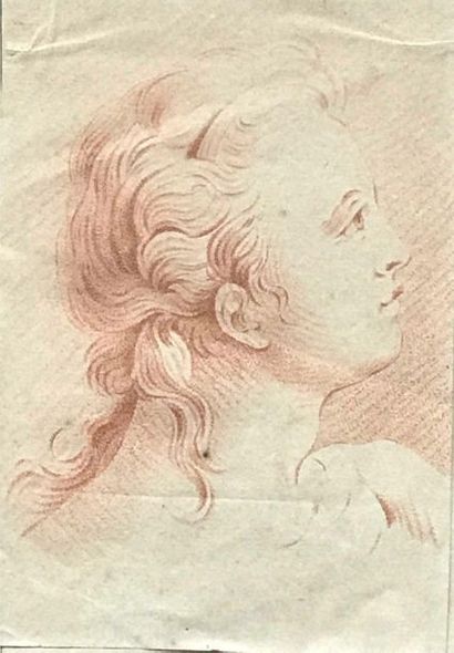 null Ecole française du XVIIIème siècle
Tête de femme de profil
Sanguine
17 x 11,5...