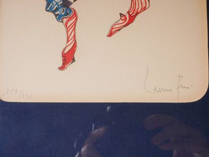 null FINI Leonor (1907-1996) La grande parade des chats Lithographie signée, n°159/230...