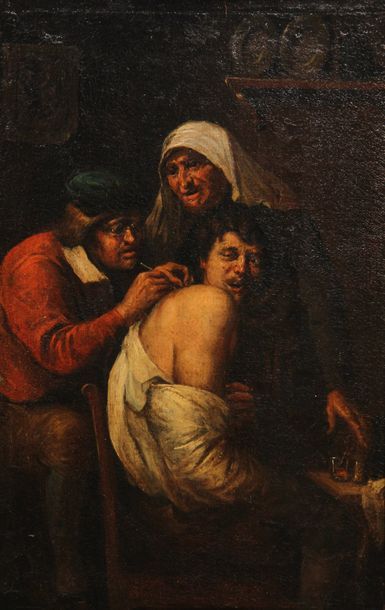 null Joos van CRAESBEECK (1606-1654) attribué à Chirurgien pratiquant une opération...