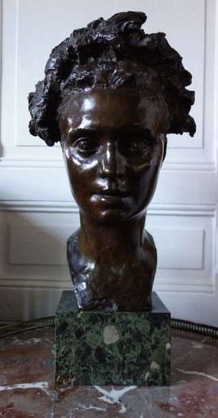 null Paul-François BERTHOUD (1870-1939) d'après Comtesse de Vauréal, circa 1919 Sculpture...