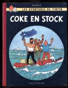 HERGÉ 1 ALBUM TINTIN - Coke en stock Casterman 1958, Etat 3433 EO francaise couleur,...