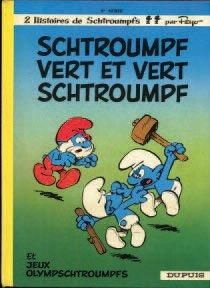 PEYO 1 ALBUM LES SCHTROUMPFS - Schtroumpf vert et vert schtroumpf Dupuis 1973, Etat...