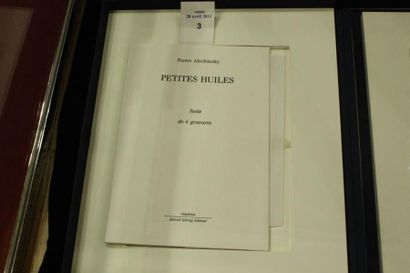 PIERRE ALECHINSKY Petites huiles. Daniel Lelong éditeur, collection Repères, 1990....