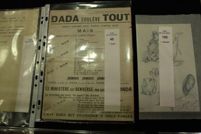 DADA Tract Dada soulève tout ! 12 janvier 1921. Manifeste, 21x27 cm, dirigé contre...