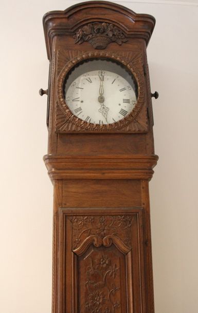 null Horloge de parquet en bois naturel


XIX


H : 220 cm