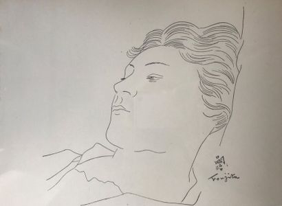  LÉONARD TSUGOUHARU FOUJITA (1886-1968)

Femme de profil couchée

Sérigraphie . Editions... Gazette Drouot