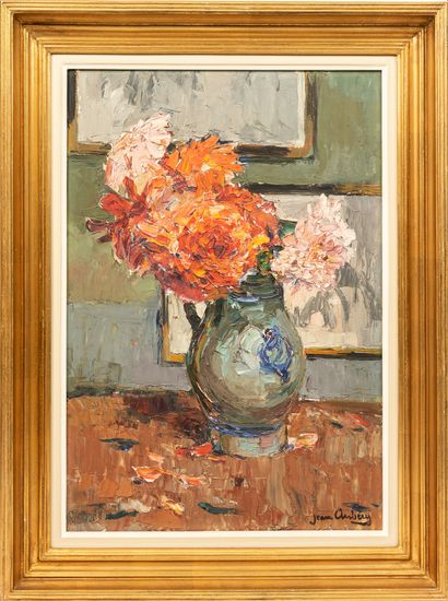 null Jean AUBERY (1880-1952).

Bouquet de fleurs, dans un pichet en grès.

Huile...