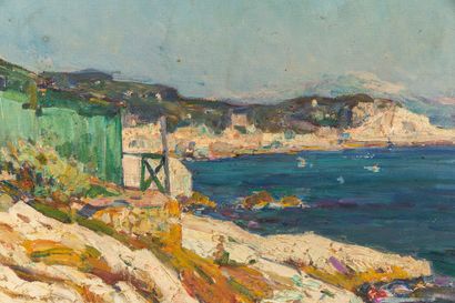null Jean AUBERY (1880-1952).

Marseille, les Calanques.

Huile sur toile, signée...