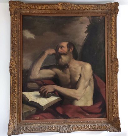 null Attribué à Giovanni Francesco Barbieri dit le GUERCHIN (1591-1666).

Saint Jérôme...