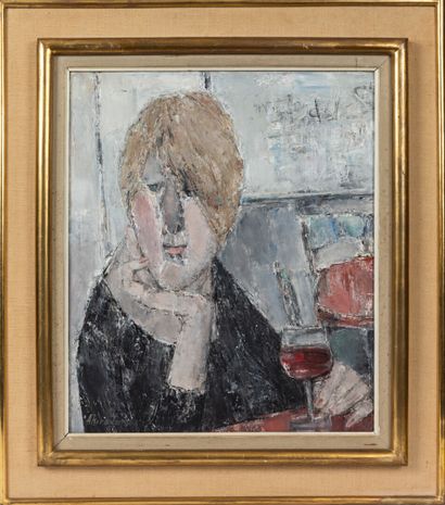 null Akira TANAKA (1918-1982).

Le verre de vin.

Huile sur toile, signée en bas...