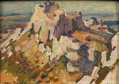null Jean AUBERY (1880-1952).

Ruines d'un château, en Provence.

Huile sur carton,...