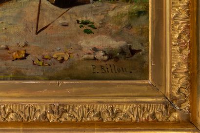 null Paul L. BILLOU (1821-1868).

La lecture.

Huile sur toile, signée en bas à droite.

H_61...