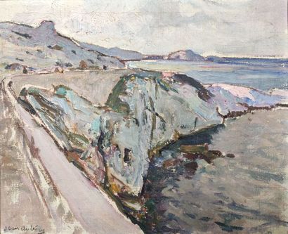 null Jean AUBERY (1880-1952).

La route des Goudes, Marseille.

Huile sur toile,...