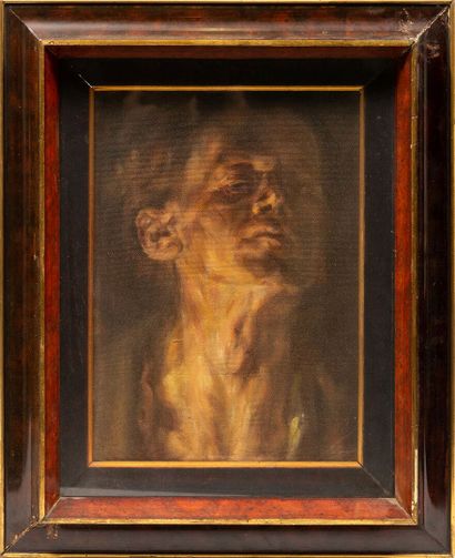 null Natale MORZENTI (1884-1947).

Autoportrait.

Huile sur toile, signée au revers...
