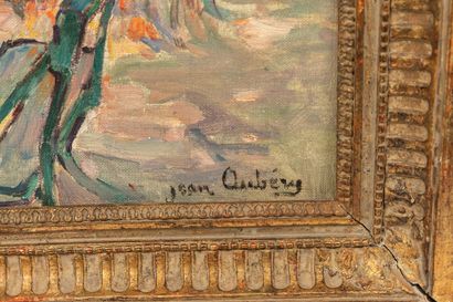 null Jean AUBERY (1880-1952).

Place de village aux platanes.

Huile sur toile, signée...