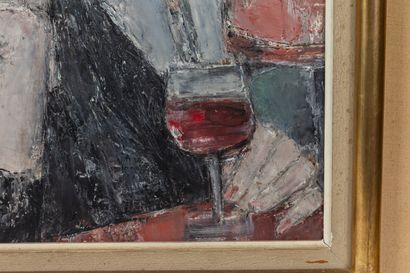 null Akira TANAKA (1918-1982).

Le verre de vin.

Huile sur toile, signée en bas...