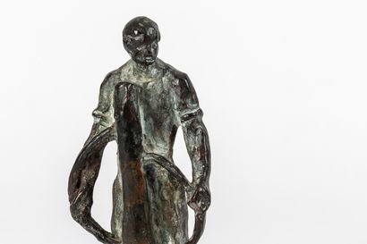 null Aimé-Jules DALOU (1838-1902).

Le Foreur.

Bronze à patine brune, signé sur...